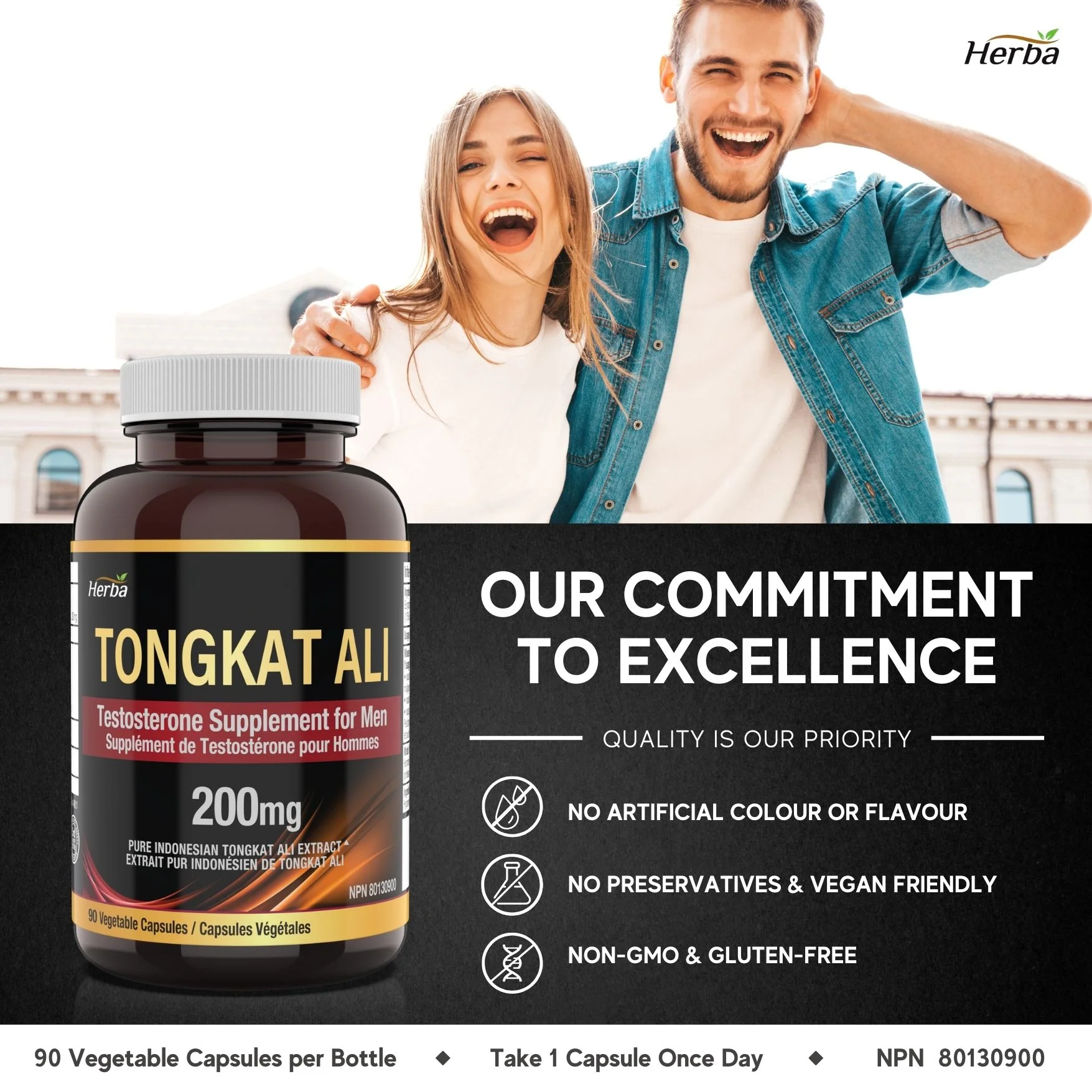 Pure Tongkat Ali Supplement for Men 200mg – 90 Capsules | Indonesian Tongkat-ali Extract | Made in Canada - Image 6